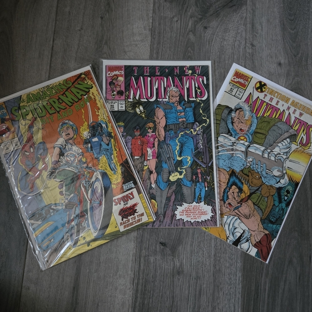 Comic Books: Spider-Man And The New Mutants Lot Of 3